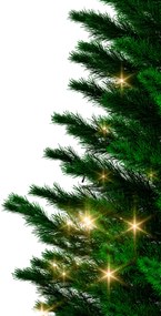 Casaria Umelý vianočný stromček RUDOLPH so svetielkami, 150cm, zelená