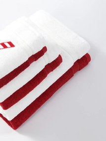 Vianočný uterák CANDYCANE bordový Rozmer: 70X140 cm