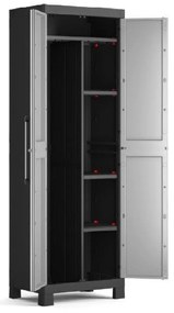 KIS Skriňa DETROIT vysoká delená 65 cm, šedá