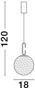 Rustikálny luster Hook 18 zlaté
