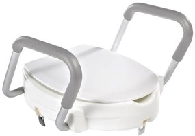 Ridder - Zvýšené WC sedadlo s madlami, biele A0072001