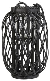 Dekoratívny lampáš 40 cm čierny MAURITIUS  Beliani