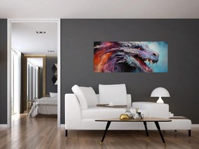 Obraz - Ilustrácia draka (120x50 cm)