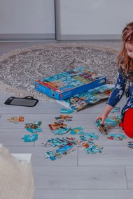 Puzzle – Animované mestečko v pohybe, 49 dielikov