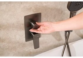 KFA Armatura 4529-301-61 - Sprchová súprava s podomietkovou batériou MALAGA, metalická sivá