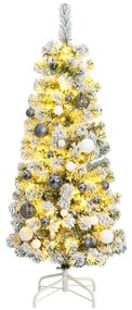 Umelý výklopný vianočný stromček 150 LED a sada gúľ 150 cm 3210468