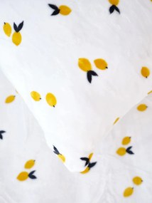 Obliečka na vankúšik mikroplyš 40 × 40 cm – Citróny