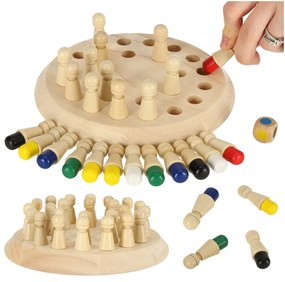 KIK KX6212 Paměť puzzle hra čínské zápas barvy dřevěné