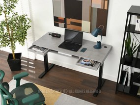PC stolík Osto 140 (betón + biela). Vlastná spoľahlivá doprava až k Vám domov. 1109836