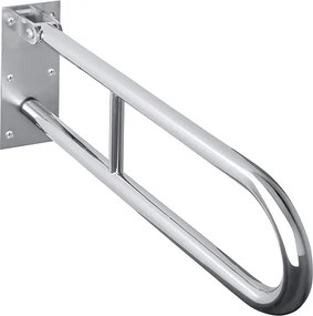 Bemeta Design HELP: Madlo, 750 mm, v tvare U, sklopné, bez krytky, nerez, lesk - 301606301