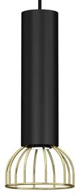 Luster na lanku DANTE 1xGU10/25W/230V čierna/zlatá