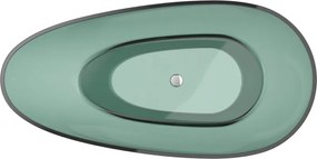 Mexen Glass, voľne stojaca vaňa 170 x 85 cm, zelená, 58061708511