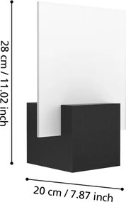 Eglo 98745 - LED Vonkajšie nástenné svietidlo ADAMELLO LED/6W/230V IP44