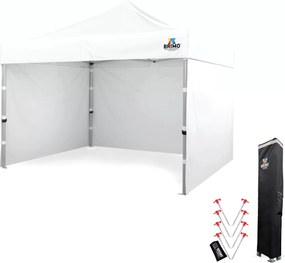 BRIMO Prémiový Párty stan 3x3m Hliník | Najvyššia odolnosť - s 3 stenami - Biela 13