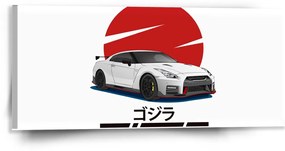 Sablio Obraz Nissan GTR 35 Japonské slnko - 110x50 cm
