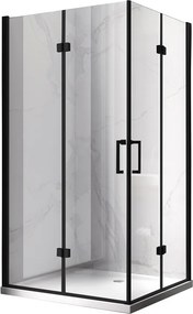 BPS-koupelny Obdĺžnikový sprchovací kút ZES KZ12B-BL 100x80 čierna/transparent - bez vaničky