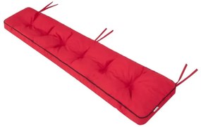 Záhradný vankúš na lavičku ETNA 180x40 cm, červený