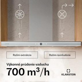 Klarstein Auriana digestor, Ambient Light, 700 m³/h, WiFi, Touch, LED