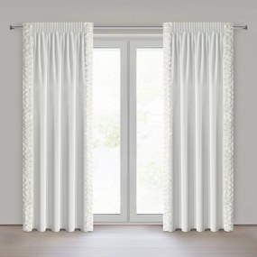 ZATEMŇOVACÍ ZÁVES NA PÁSKE EVA MINGE ROSES14 140X270 CM KRÉMOVÁ