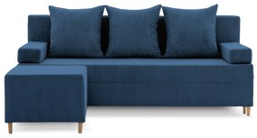 Rozkladacia pohovka s podnožkou FIREZE - poso Namornícka modrá