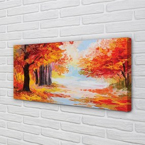 Obraz canvas Jesenné lístie stromu 100x50 cm