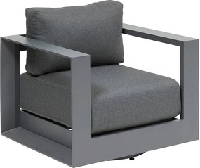 Hliníkové kreslo MADRID rotačné (antracit)