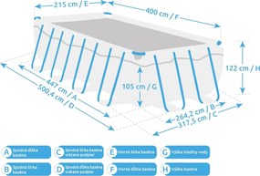 Marimex | Bazén Marimex Florida Premium 2,15x4,00x1,22 m s pieskovou filtráciou a príslušenstvom - motív RATAN | 19900124