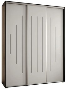 Skriňa 45 Canaris 12 190 čierna/biela/silver