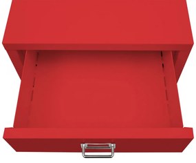 Zásuvková skrinka HWC-L49, kov 75x40x41cm 6 zásuviek - červená