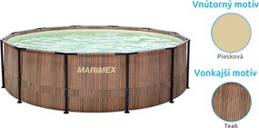 Marimex | Bazén Marimex Florida 3,66x0,99 m so zabudovaným skimmerom - motív TEAK | 10340285