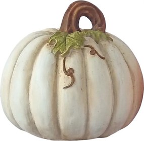 Béžová antik dekorácia tekvice Pumpkin - Ø 22*22 cm