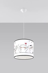 Biele detské svietidlo Puss – Sollux