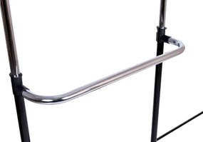 Vešiakový stojan na kolieskach RUFO čierny