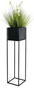 Stojan na kvety 90x24 cm čierna