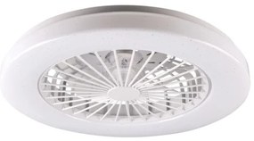 LED Stmievateľné stropné svietidlo s ventilátorom LIBYA LED/48W/230V 3000-6500K+DO