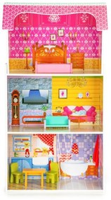 Drevený domček pre bábiky ECO TOYS - Slunečná rezidencie