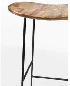 Barová stolička z teakového dreva v prírodnej farbe (výška sedadla 76 cm) Tangle – White Label