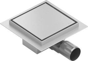 Mexen Flat-Q M13 podlahový štvorcový vpust 20 x 20 cm, inox - 1010020