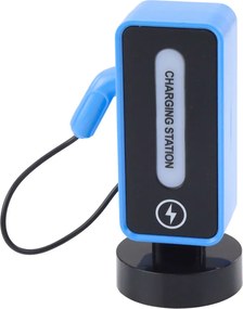 LEAN Toys Elektrické športové auto diaľkovo ovládaná nabíjacia stanica Blue