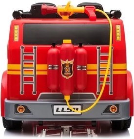 LEAN CARS Pilot LL911 Červené hasičské auto na batérie pre deti