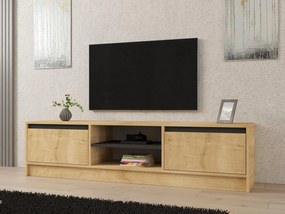 TV stolík/skrinka Bameki (dub zafírový + antracit) . Vlastná spoľahlivá doprava až k Vám domov. 1095442