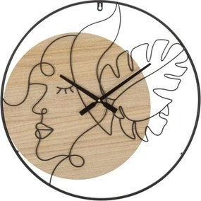 Nástenné hodiny Elegant B 60 cm hnedé/čierne