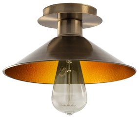 Stropné svietidlo v bronzovej farbe s kovovým tienidlom ø 24 cm Berceste – Opviq lights