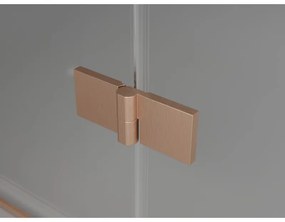 Mexen Mist H T, sprchový kút s výklopnými dverami pravý 85 x 70 cm, číre sklo, medená matná, 8A5T-085-070-65-00-P