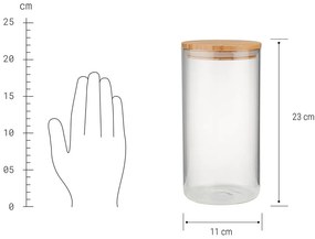 WOODLOCK Sklenená dóza 1,75 l