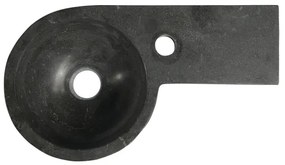 Sapho - Rohové závesné umývadlo BLOK 40x23 cm pravé/antracit