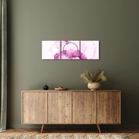 Obraz - Ružový dekor (s hodinami) (90x30 cm)