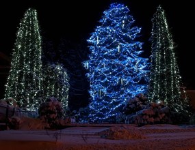 DECOLED Svetelná reťaz LED 20 m, modrá, 120 diód, IP67