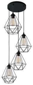 Luster na lanku KARO 4xE27/15W/230V