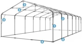 Záhradný Párty stan 4x6m Professional Plus Farba: Biela